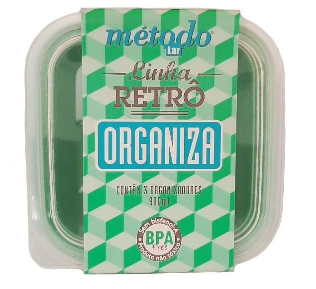 Conj.metodo Retro Quad.verde C/3 900ml