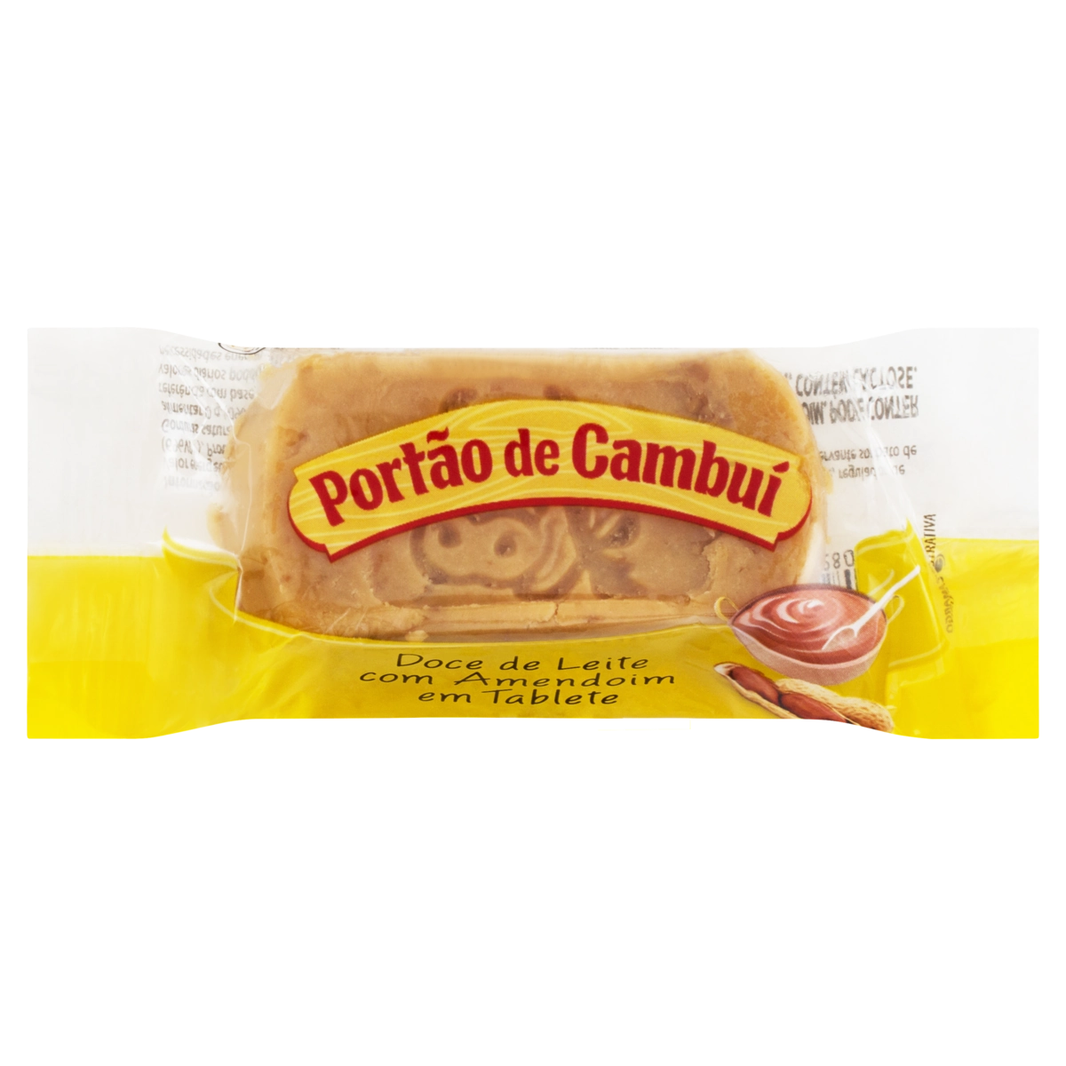 Doce De Leite Tablete Com Amendoim Portão De Cambuí Pacote 25g
