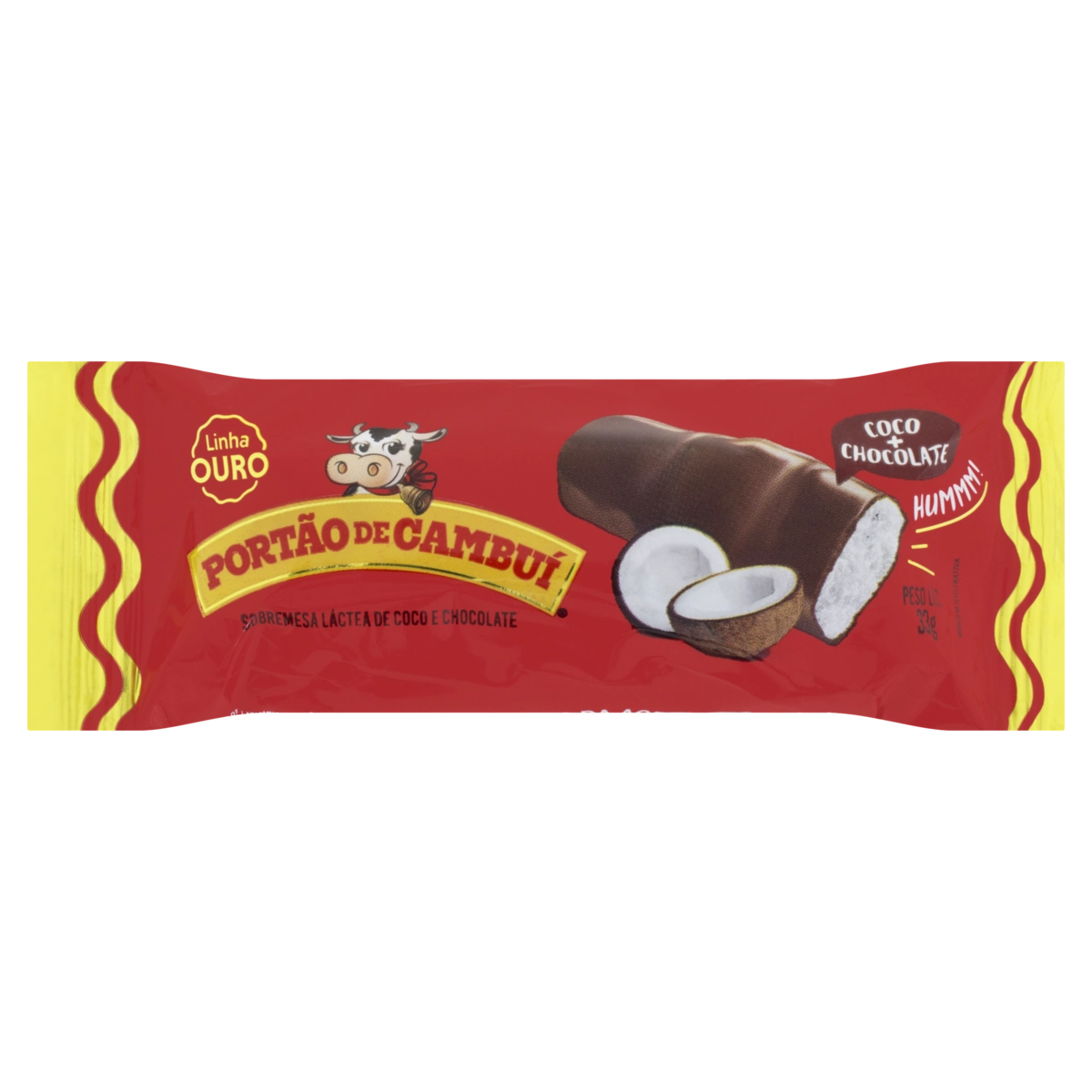 Chocolate Recheio Coco Portão De Cambuí Ouro Pacote 33g
