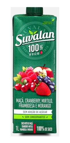 Suco Misto Suvalan Maca/cranberry/mirtilo/framb/mor 1l