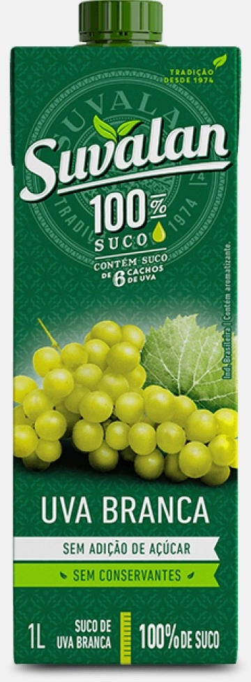 Suco Suvalan 1lt Zero Uva Branca