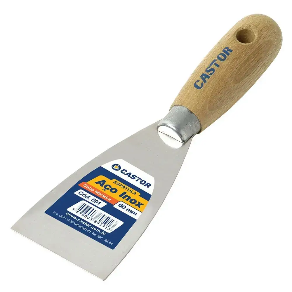 Espatula Aco Inox Castor 60mm 1unidade