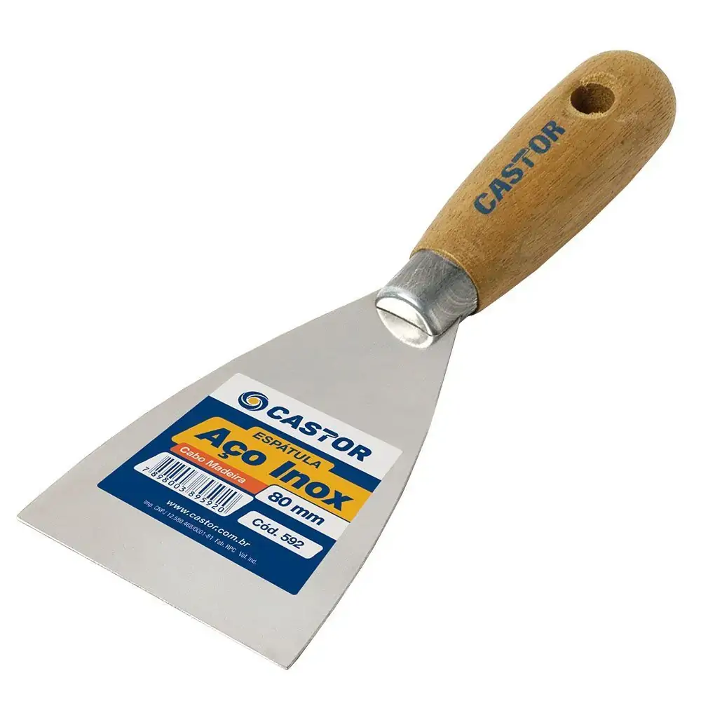 Espatula Aco Inox Castor 80mm