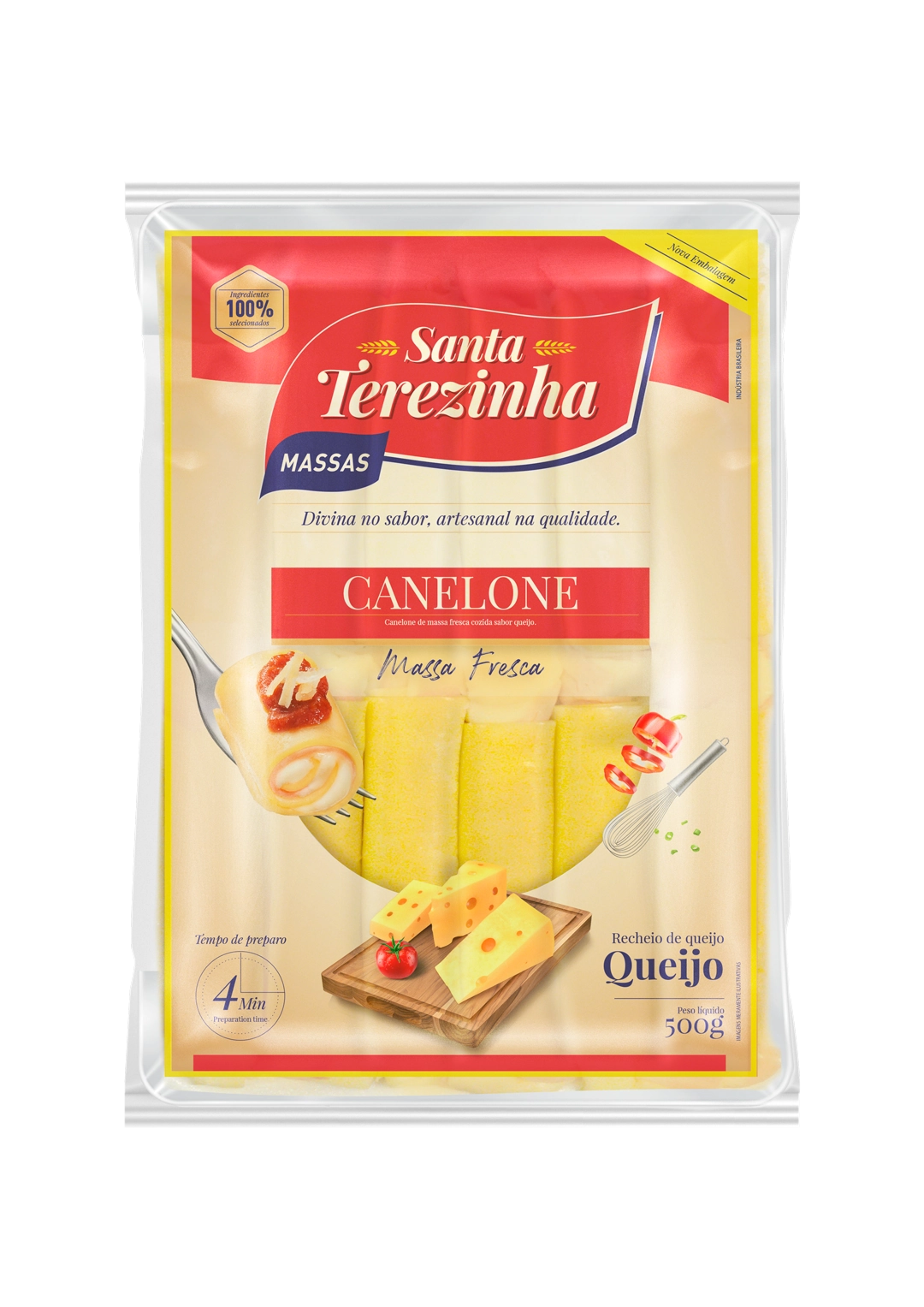 Canelone O Pasteleiro 500 Gr Mussarela