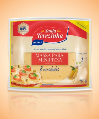 Massa Sta Terezinha P/pizza 250g C/8