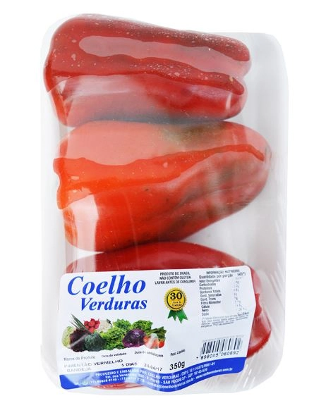 Feira Bd C Verduras Pimentao Vermelho 350g