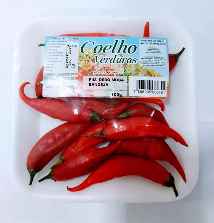 Feira Bd C Verduras Pimenta Dedo De Moca 100g