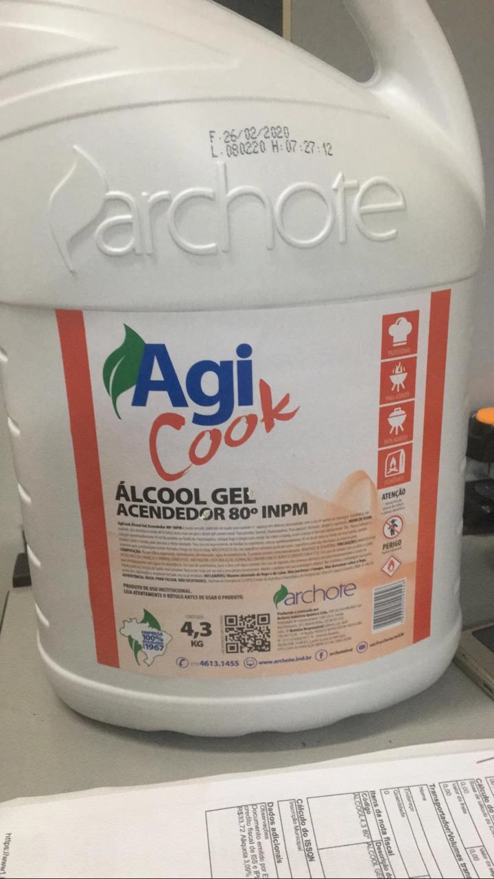 Alcool Gel Acendedor 80 Inpm 4,3kg
