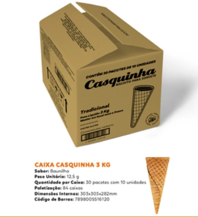 Casquinha Biscoito Pct C/10und Ster Bom