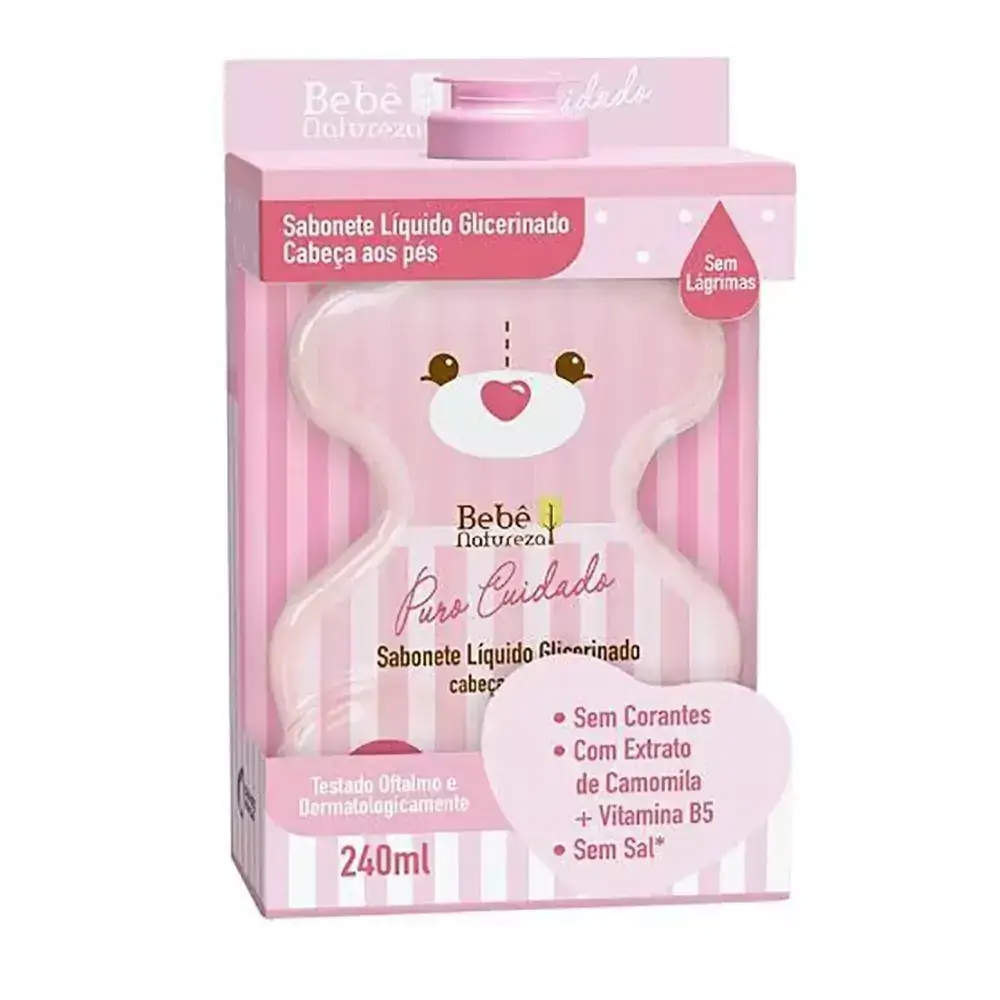 Sabonete Liquido Bebê Natureza Glicerinado Girl 240ml