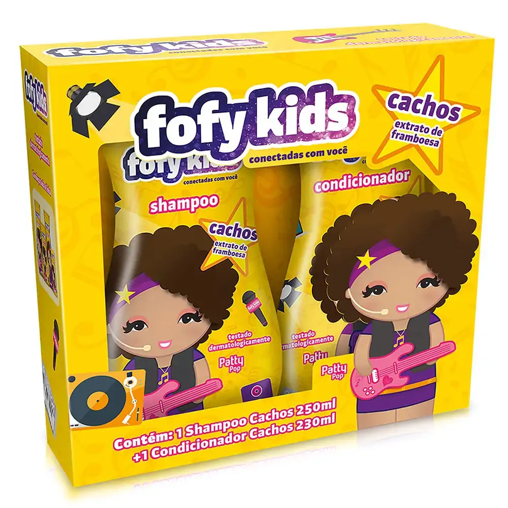 Kit.1sh.250ml 1cond.230ml Fofykids Cachos
