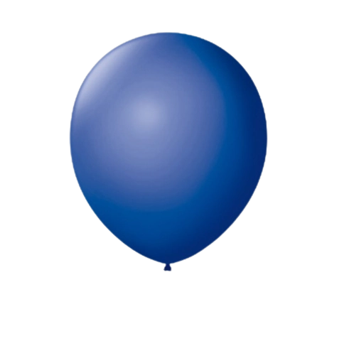 Balao Moranguinho C/50 Liso Azul Escuro