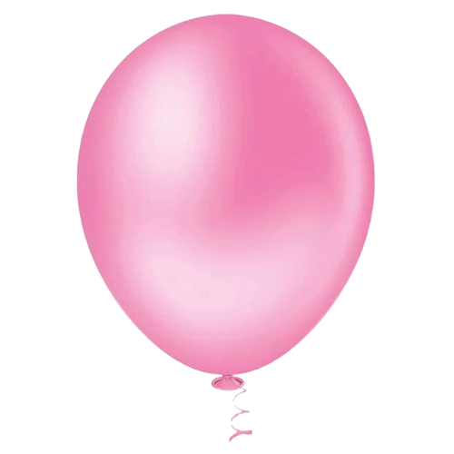 Balao Moranguinho C/50 Liso Rosa Forte