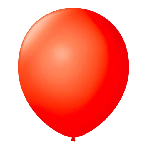 Balao Moranguinho C/50 Liso Vermelho