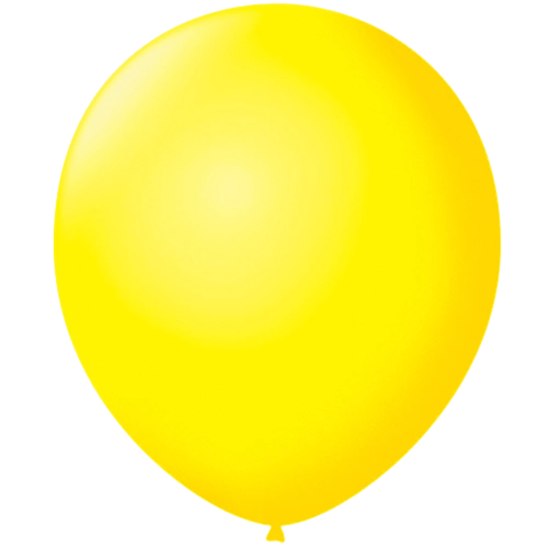 Balao Moranguinho C/50 Liso Amarelo