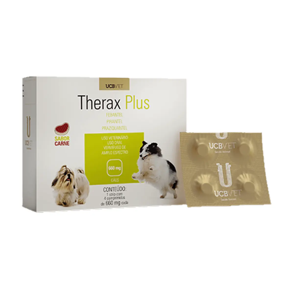 Therax Plus Sabor Carne C/4 Com