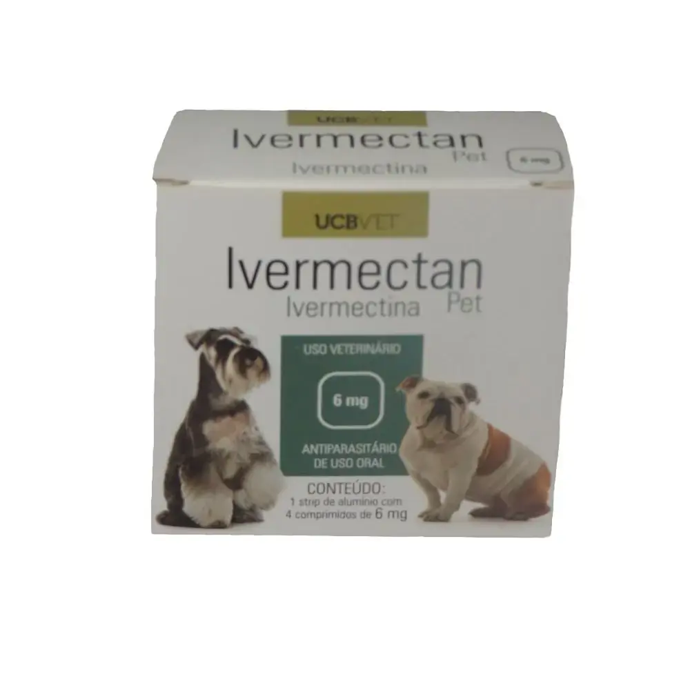 Ivermectan Pet 6 Mg Cartucho C/4 Compr
