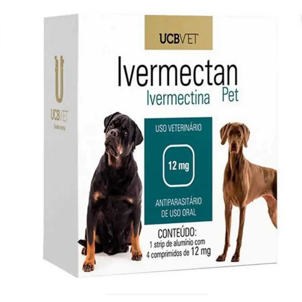 Ivermectan Pet (Ivermectina) 12mg C/4 comp. UCBVET
