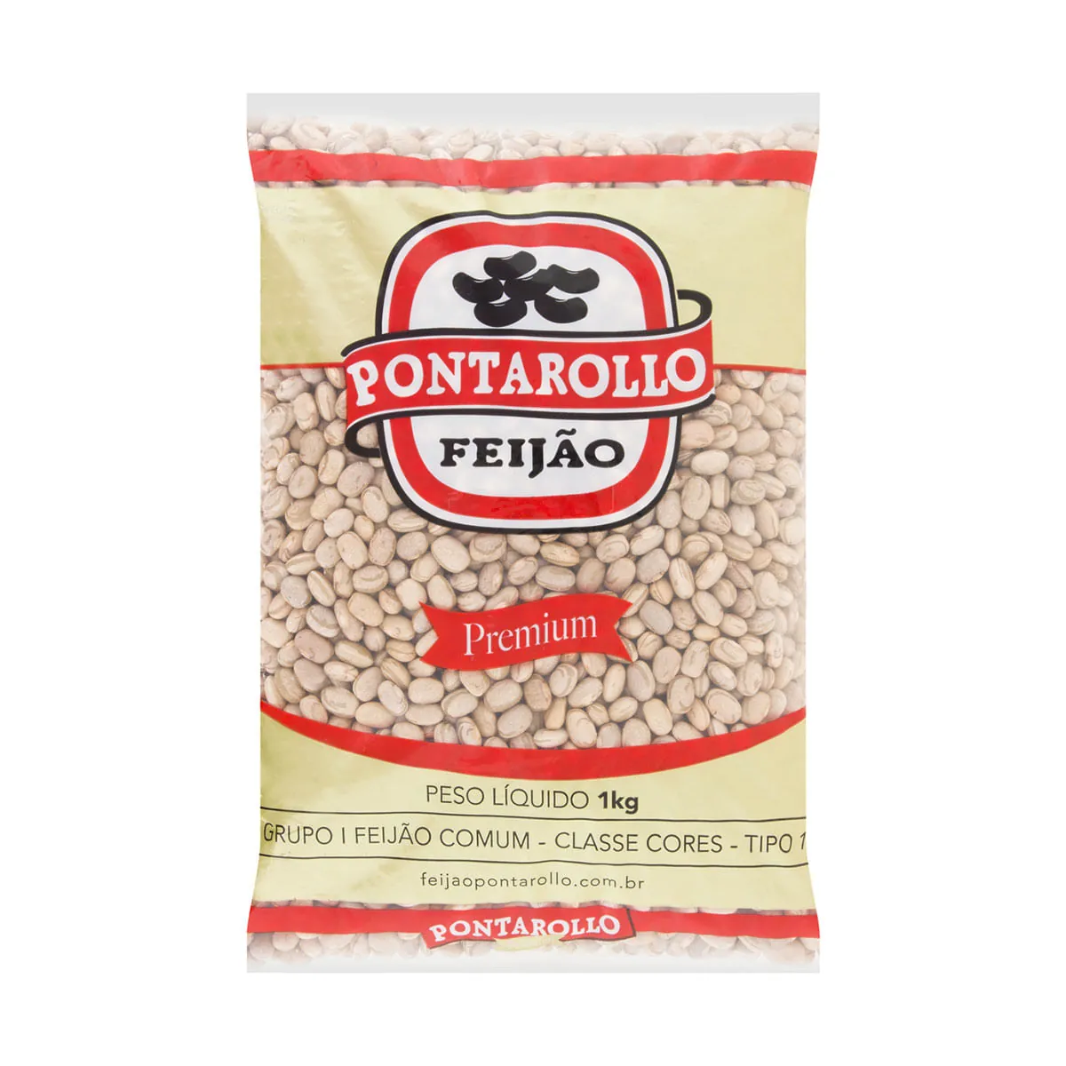 Feijão Carioca Tipo 1 Pontarollo Premium Pacote 1kg