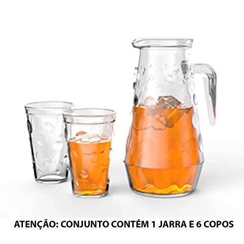 Conj.jarra/copo Civ 7pcs Poa