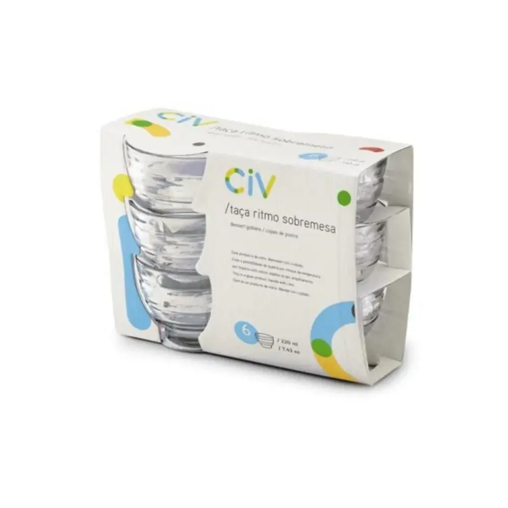 Conjunto Civ Sobremesa Ritmo C/6 Tacas