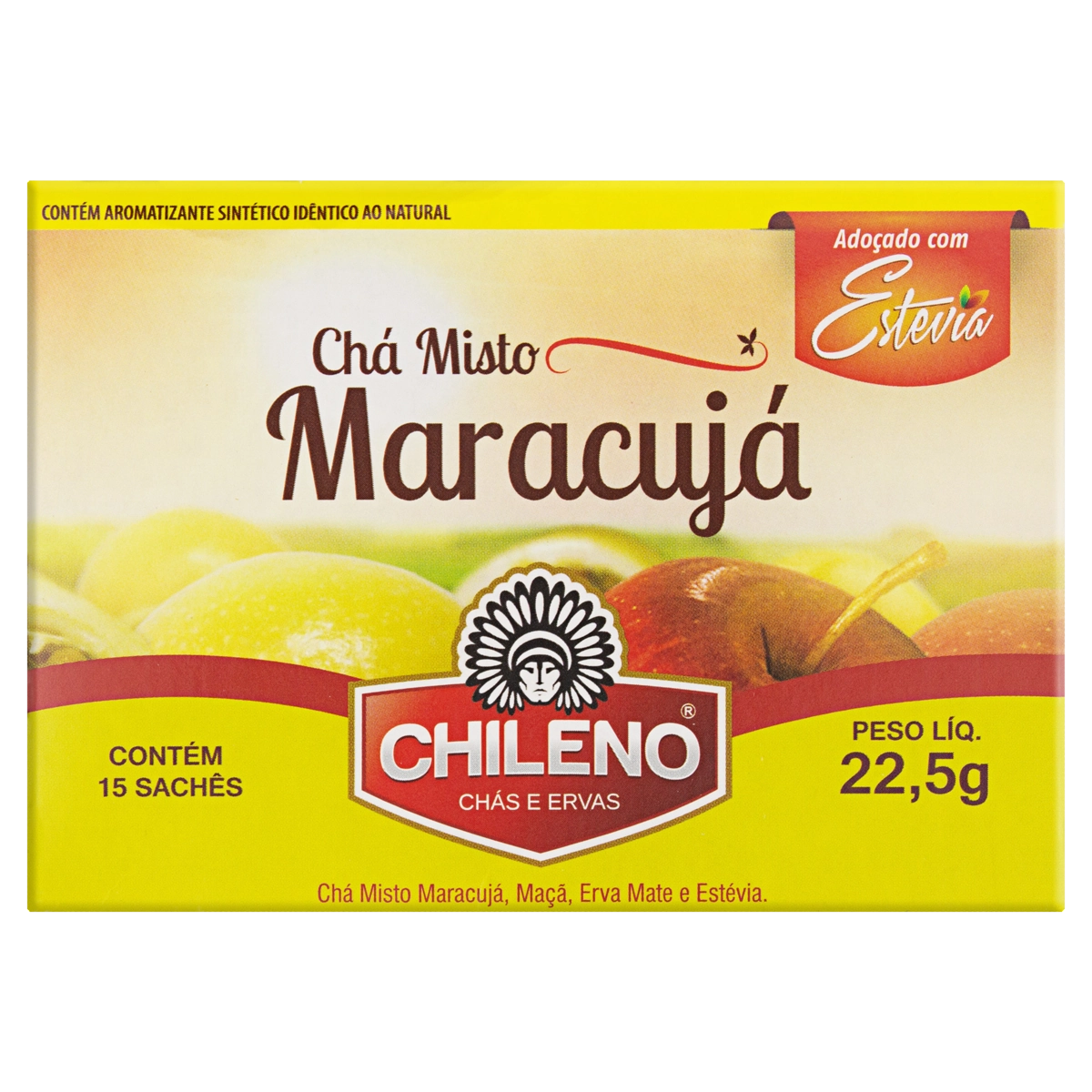 Chá Misto Maracujá Chileno Caixa 22,5g 15 Unidades