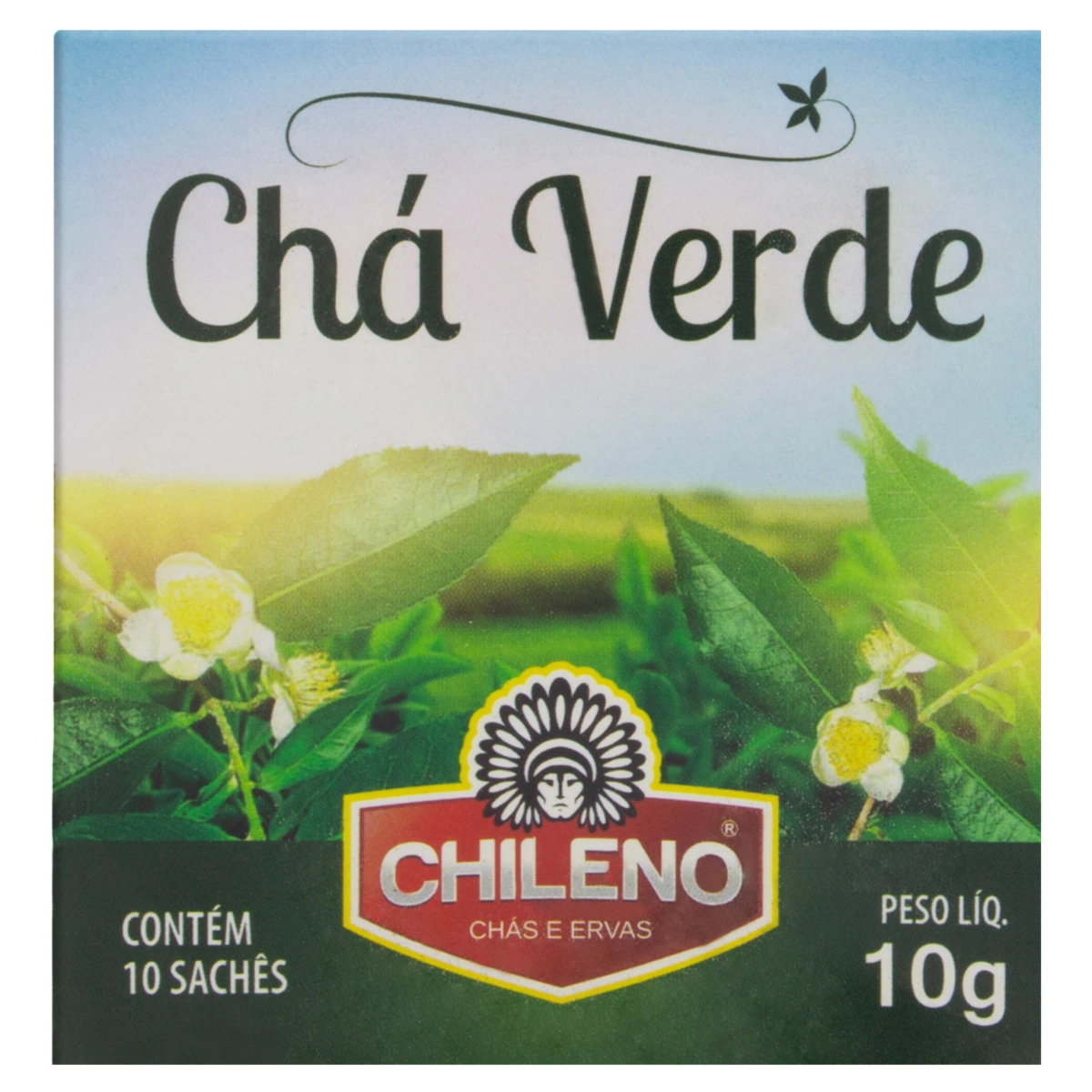 Chá Verde Chileno Caixa 10g 10 Unidades