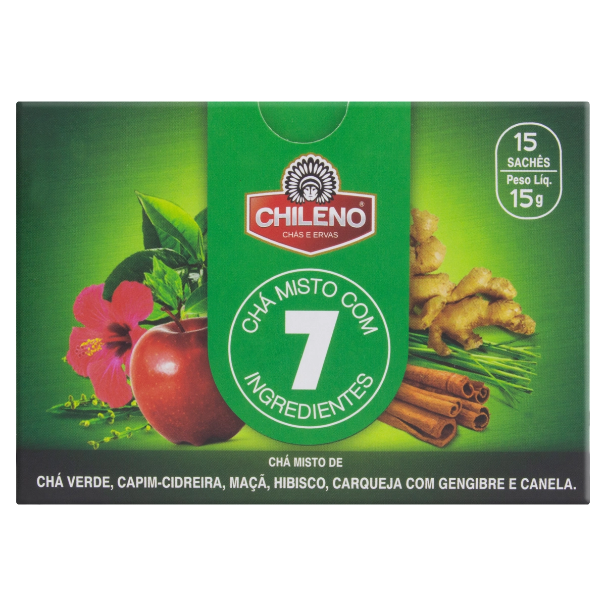 Chá Misto 7 Ingredientes Chileno Caixa 15g 15 Unidades