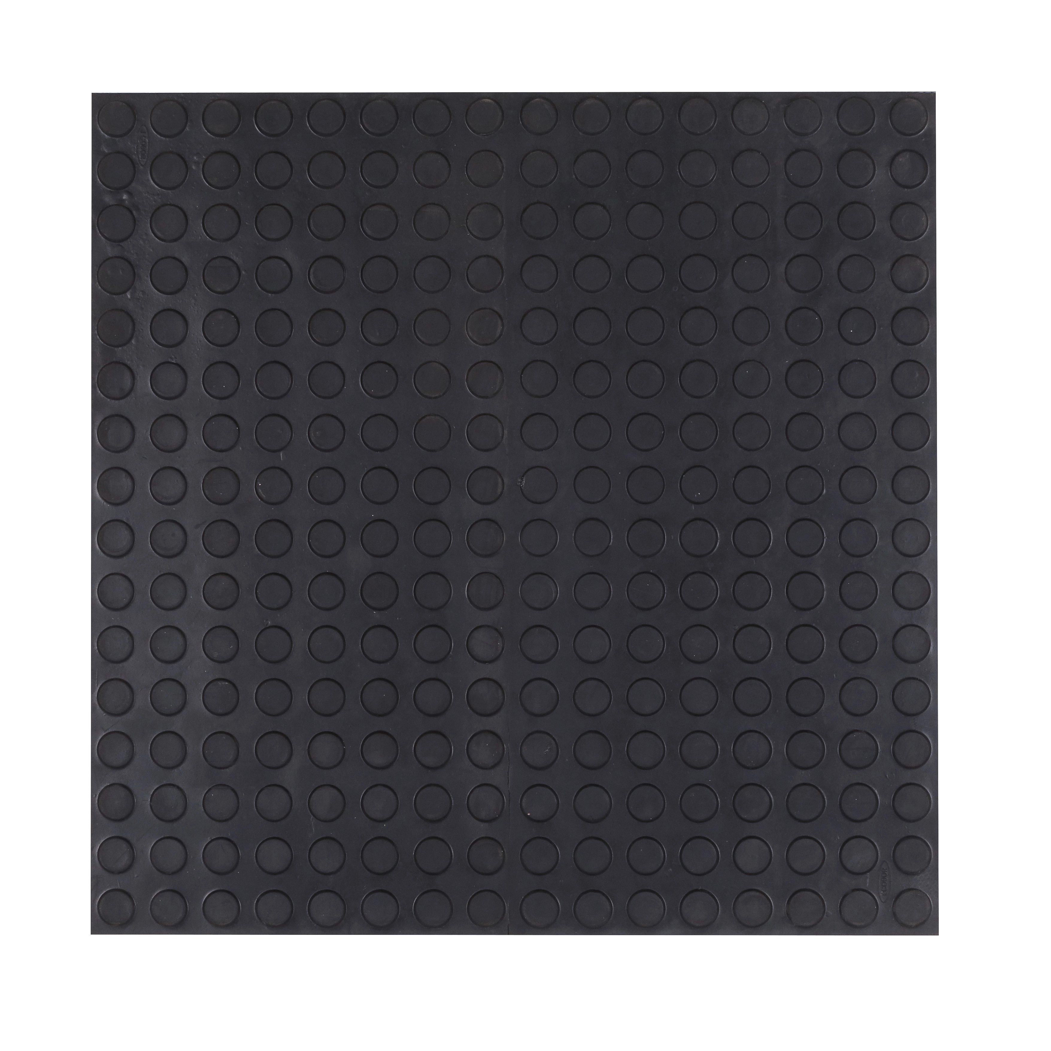 Placa Emborrachada Moeda Alta 50x50cm Preto