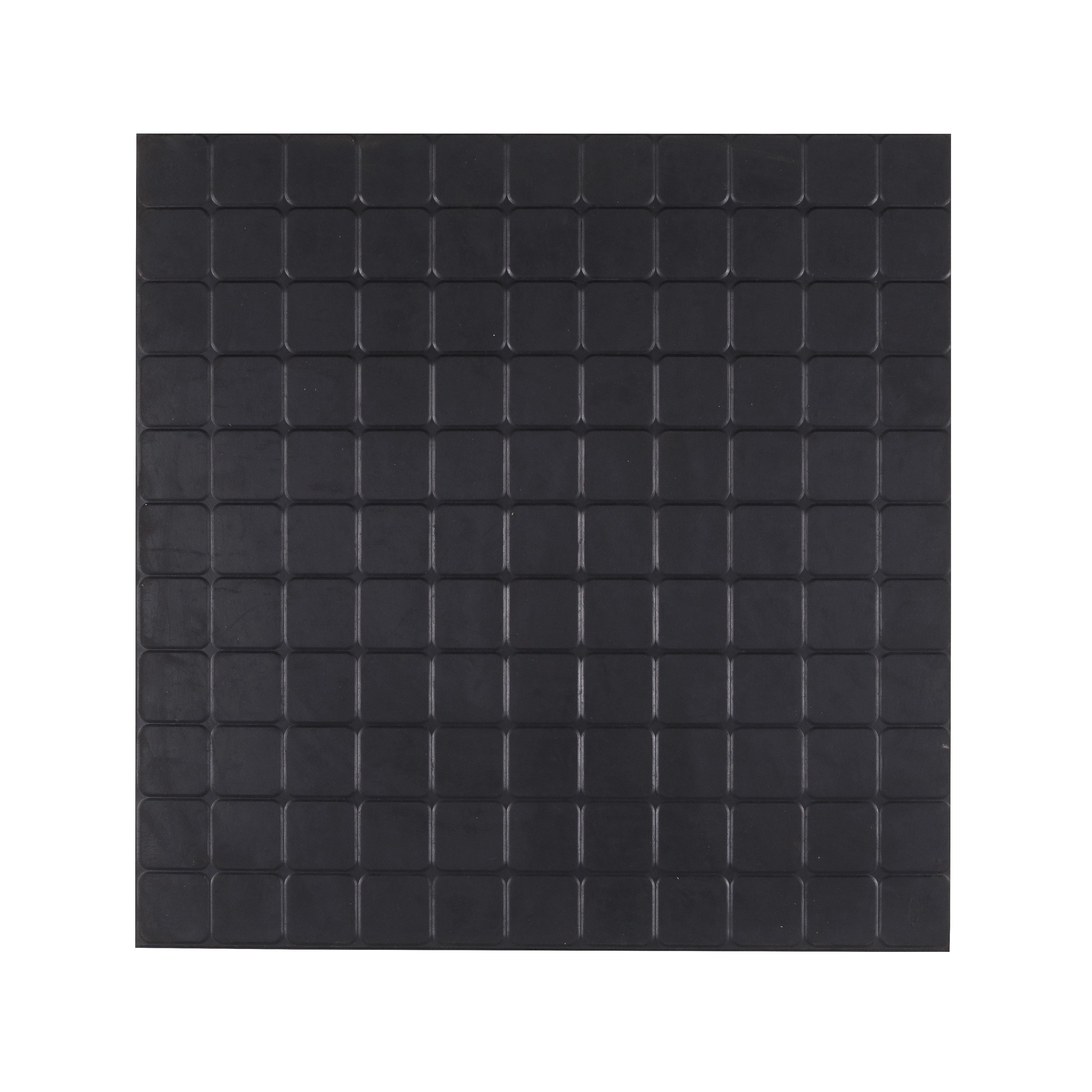 Placa Emborrachada 50x50cm Preto