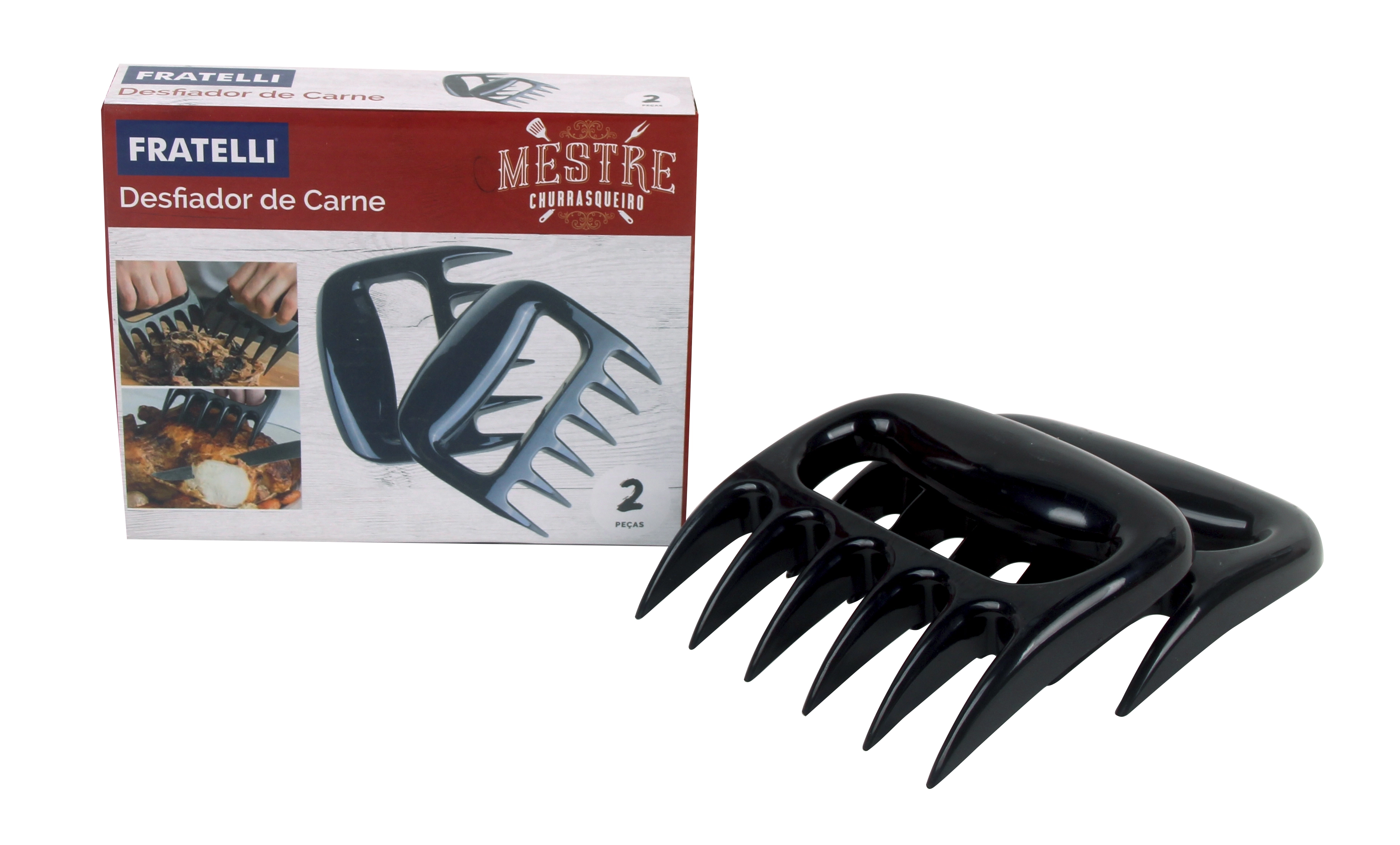 Conj Desfiador De Carne 02 Pcs Co
