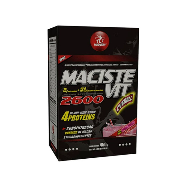 Esportivo Midway Maciste Vit Overall 2600 Caixa Pó 450 Gramas