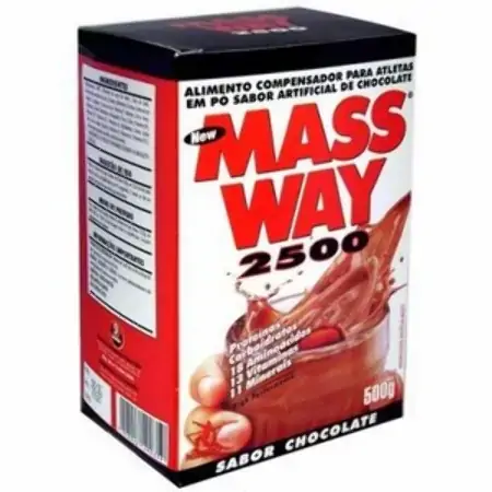 Esportivo Midway Mass Way 2500 Caixa Pó 500 Gramas