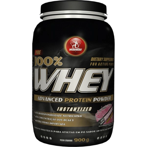Esportivo Midway 100 Whey Advanced Pote Pó 900 Gramas