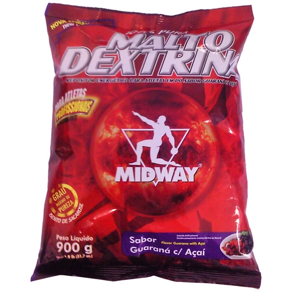 Esportivo Midway Malto Dextrina Pacote Pó 900 Gramas