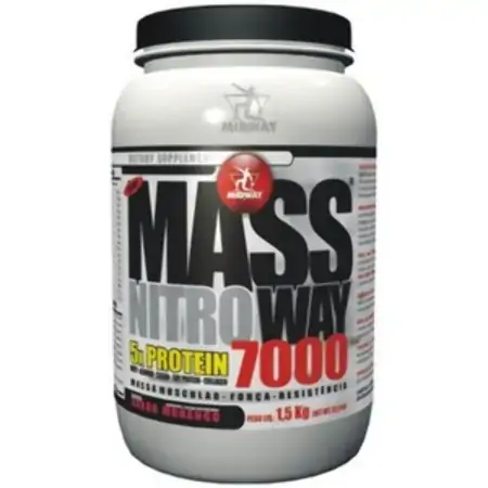Esportivo Midway Mass Nitroway 7000 Pote Pó 1500 Gramas