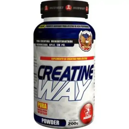 Esportivo Midway Creatine Way Pote Pó 200 Gramas