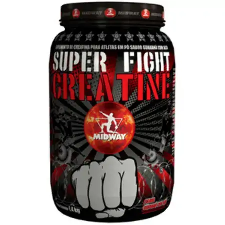 Esportivo Midway Super Fight Creatine Pote Pó 1400 Gramas