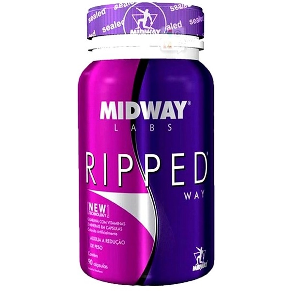 Esportivo Midway Ripped Way Pote 90 Cápsulas