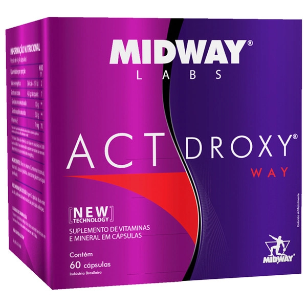 Nutricional Midway Act Droxy Way Caixa 60 Cápsulas