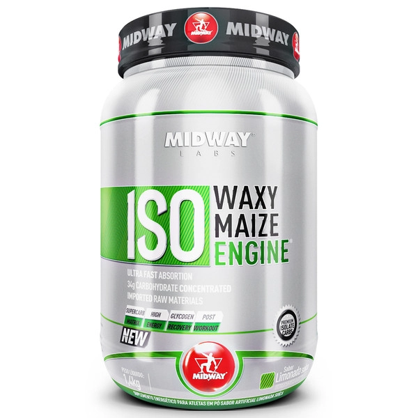 Esportivo Midway Iso Waxy Maize Engine Pote Pó 1400 Gramas