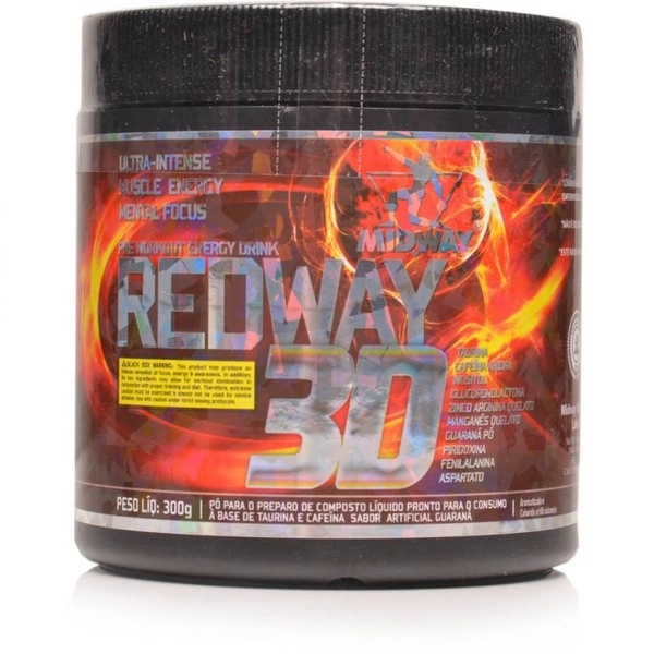 Esportivo Midway Redway 3d Pote Pó 300 Gramas
