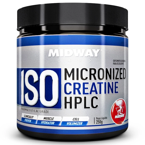 Esportivo Midway Iso Micronized Creatine Hplc Pote Pó 250 Gramas