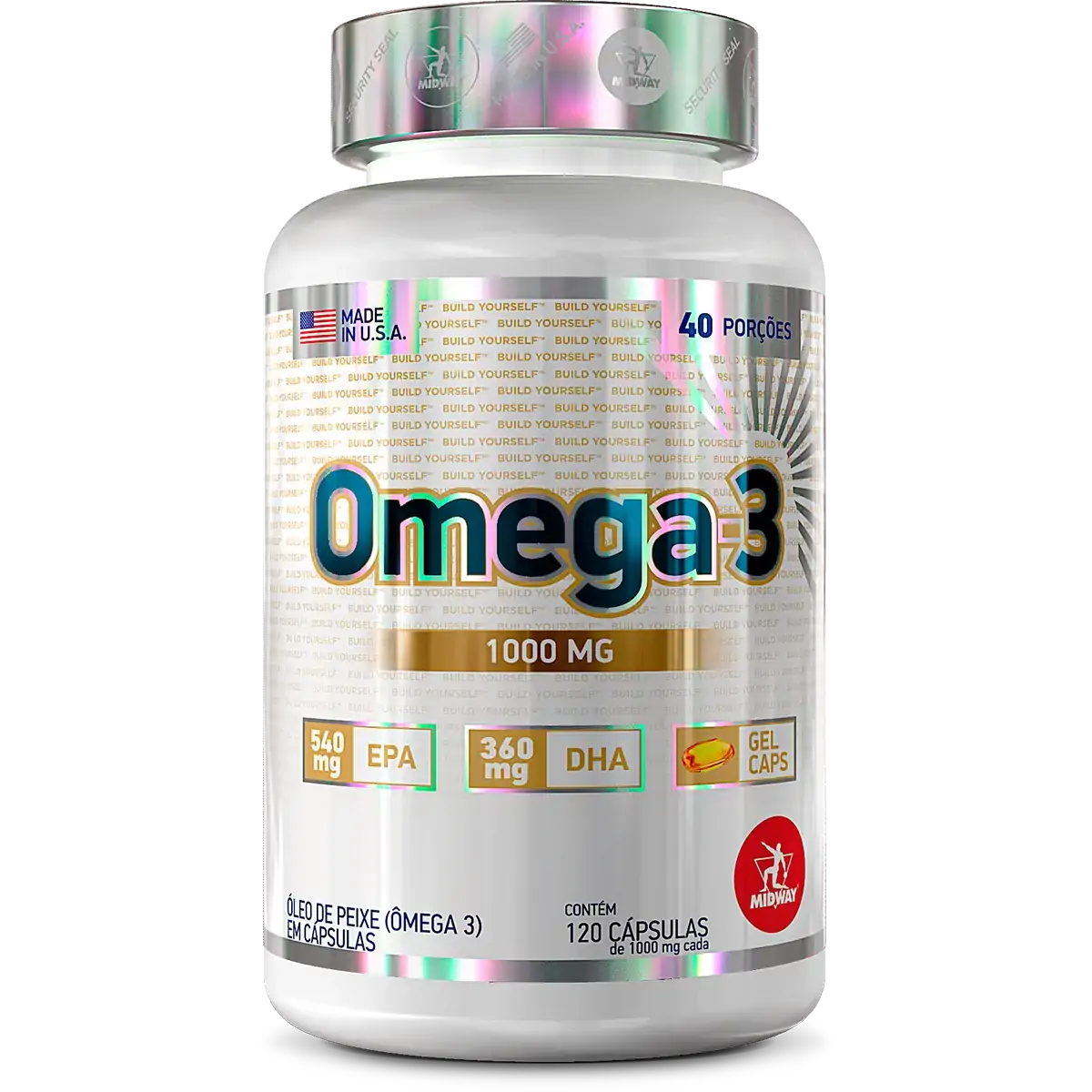 ômega 3 Midway Frasco 120 Cápsulas