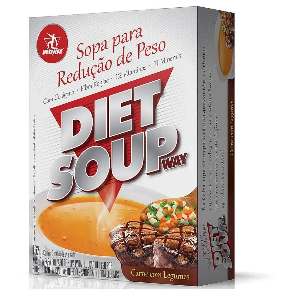 Diet Soup Way Carne Legumes 162g Midway