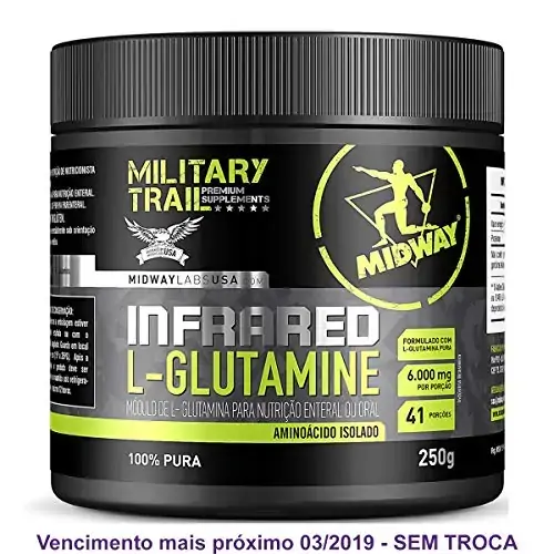 L Glutamina Infrared Military 250g Midway