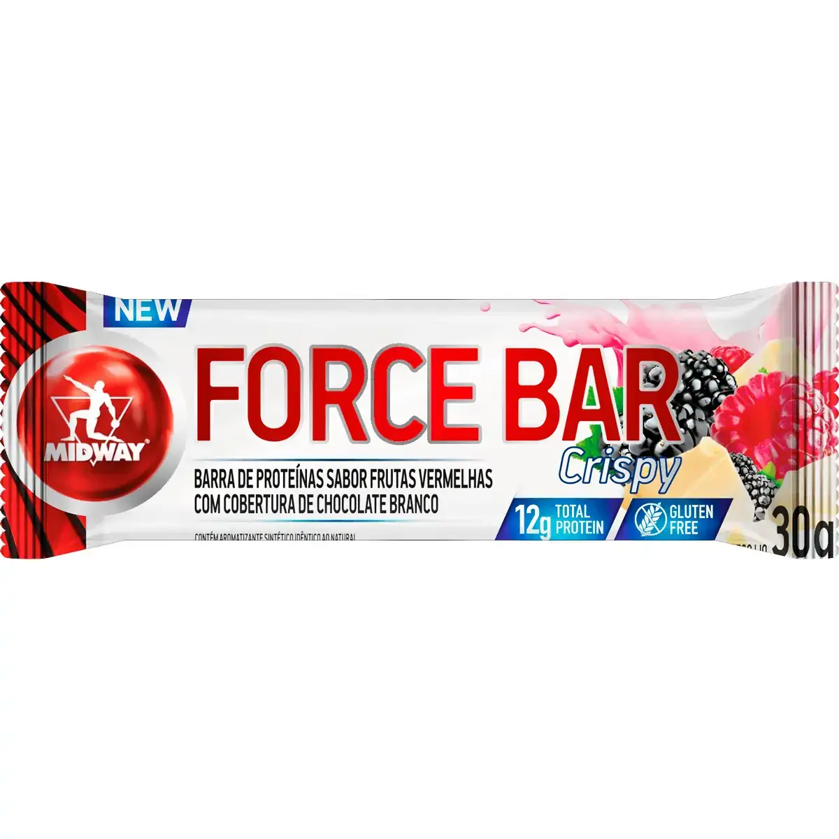 Force Bar Protein Frutas Vermelhas 30g Midway