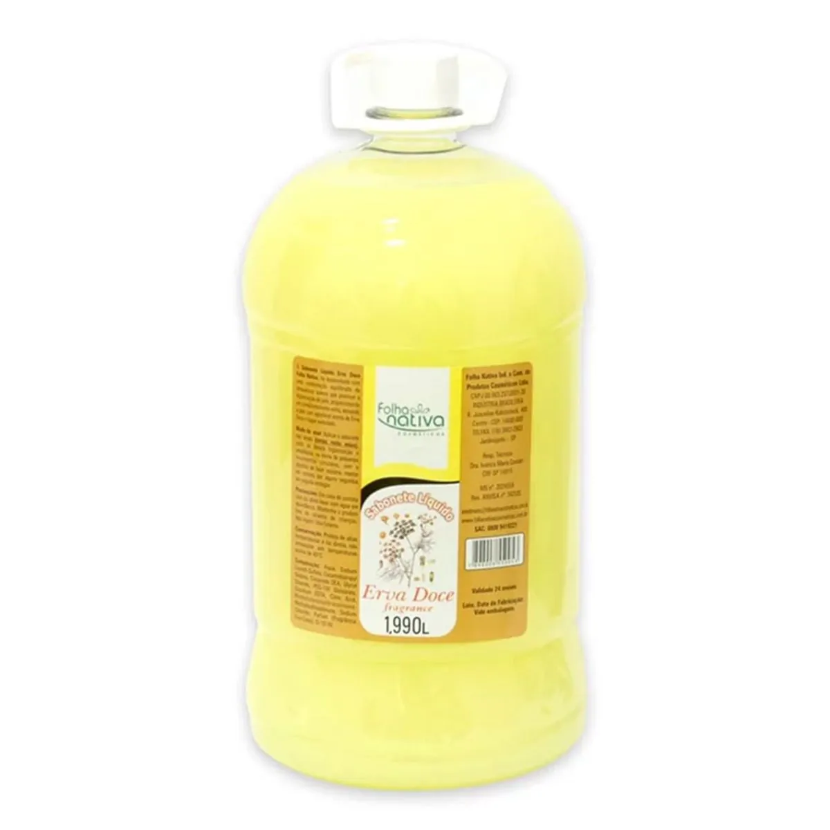 Sabonete Liquido Folha Nativa Erva Doce 1990l