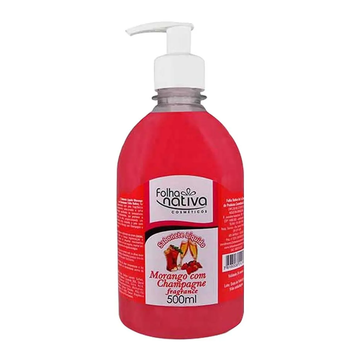 Sabonete Liquido Folha Nativa Morango Champagne 500ml
