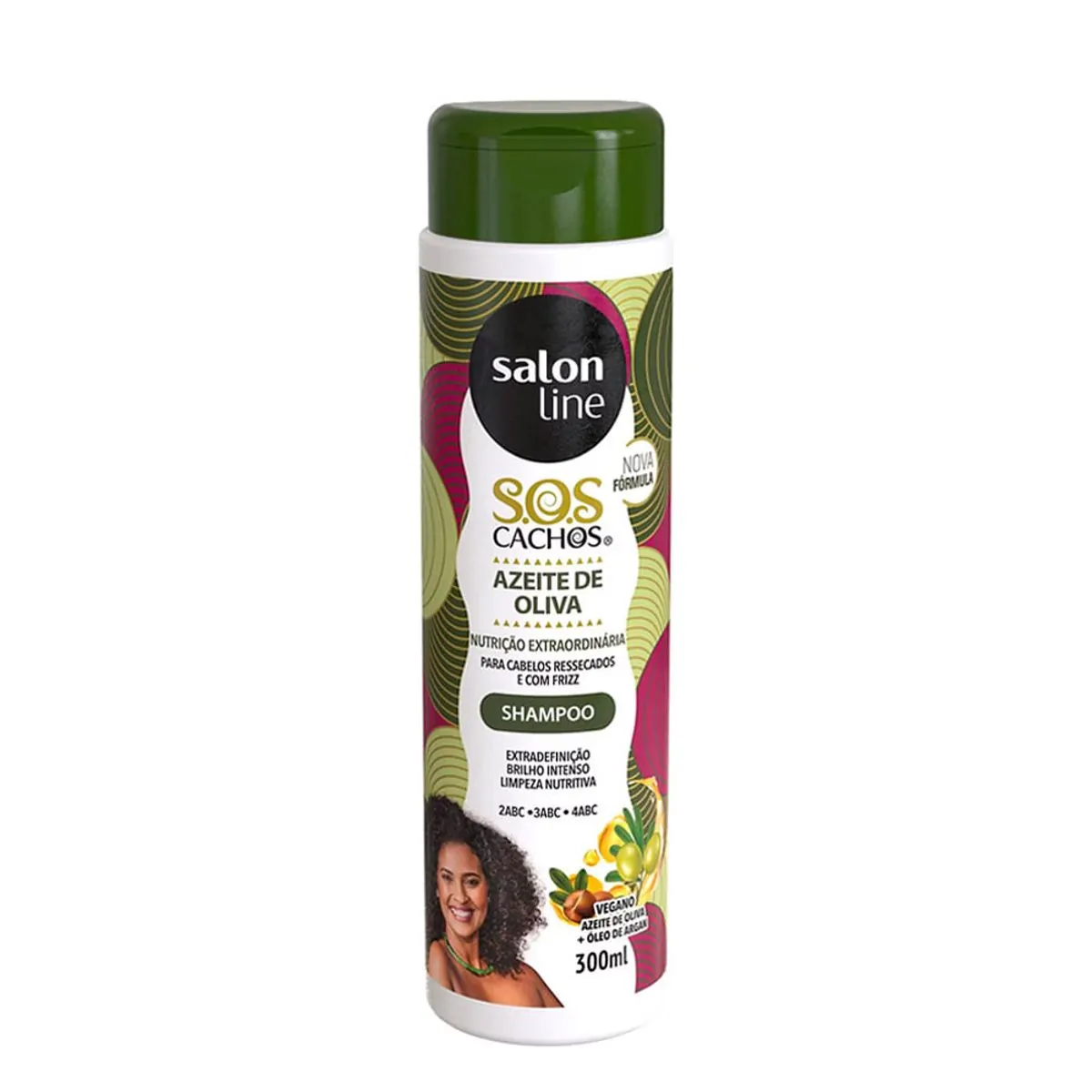 Shampoo SOS Cachos Azeite de Oliva Salon Line 300ml